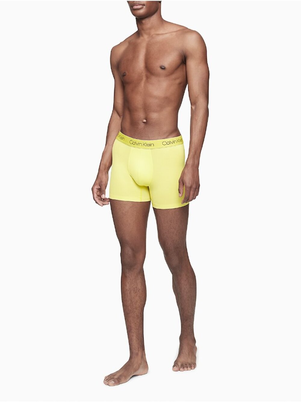 Calvin Klein Men's Air FX Micro Boxer Brief - Yellow - L